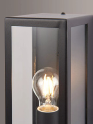 John Lewis Potter Single Outdoor Wall Light, Black - thumbnail 5