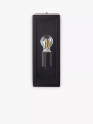John Lewis Potter Single Outdoor Wall Light, Black - thumbnail 3