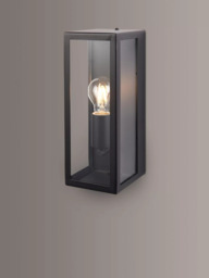 John Lewis Potter Single Outdoor Wall Light, Black - thumbnail 4