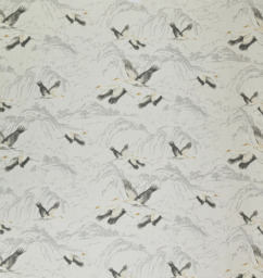 Laura Ashley Animalia Made to Measure Curtains or Roman Blind, Silver