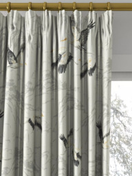 Laura Ashley Animalia Made to Measure Curtains or Roman Blind, Silver - thumbnail 2