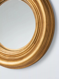 John Lewis Georgian Round Convex Wall Mirror, 40cm, Gold - thumbnail 3