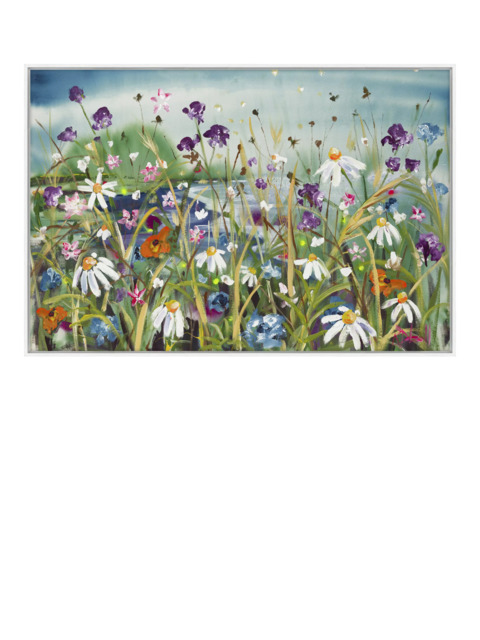 John Lewis Rachael Dalzell 'Wandering the Coastal Path' Framed Canvas Print, 83 x 124cm, Multi/White - image 1