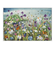 John Lewis Rachael Dalzell 'Wandering the Coastal Path' Framed Canvas Print, 83 x 124cm, Multi/White - thumbnail 1