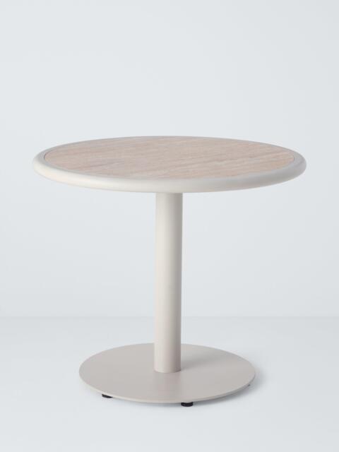 John Lewis Holte Round Garden Dining Table, 90cm, Beige - image 1