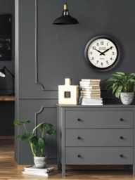 Lascelles Personalised Smiths Analogue Wall Clock, 37cm, Black - thumbnail 4