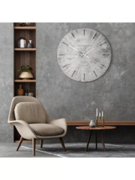 Thomas Kent Starburst Analogue Wall Clock, Silver - thumbnail 2
