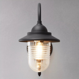 John Lewis Wickham Outdoor Wall Light, Black - thumbnail 3