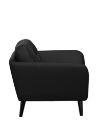 John Lewis Arlo Leather Armchair, Dark Leg - thumbnail 3
