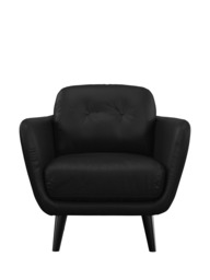 John Lewis Arlo Leather Armchair, Dark Leg - thumbnail 5
