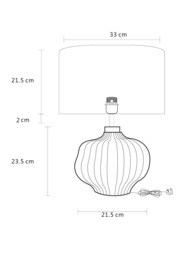 John Lewis Urchin Ceramic Table Lamp - thumbnail 6