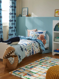 John Lewis Kids' Shark Water Hyacinth Storage Basket - thumbnail 5