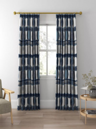 Harlequin Delphis Made to Measure Curtains or Roman Blind, Ink - thumbnail 3