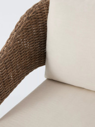John Lewis Burford 2-Seater Woven Garden Sofa, FSC-Certified (Acacia Wood), Natural - thumbnail 5