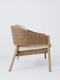 John Lewis Burford 2-Seater Woven Garden Sofa, FSC-Certified (Acacia Wood), Natural - thumbnail 3