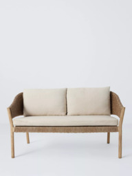 John Lewis Burford 2-Seater Woven Garden Sofa, FSC-Certified (Acacia Wood), Natural - thumbnail 2