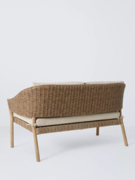 John Lewis Burford 2-Seater Woven Garden Sofa, FSC-Certified (Acacia Wood), Natural - thumbnail 4
