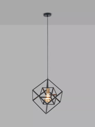 Pacific Alessio Pendant Ceiling Light, Black - thumbnail 2