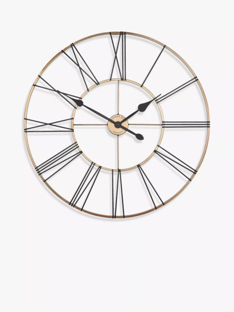 Thomas Kent Summerhouse Skeleton Roman Numeral Wall Clock, 80cm, Copper - image 1