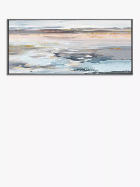 John Lewis Valeria Mravyan 'Eventide' Abstract Framed Canvas, 59 x 134cm, Multi - image 1