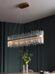 Bay Lighting Kai Linear Pendant Ceiling Light, Gold - thumbnail 3