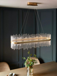 Bay Lighting Kai Linear Pendant Ceiling Light, Gold - thumbnail 4