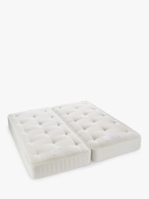 John Lewis Waitrose Wool 1600 Pocket Spring Zip Link Mattress, Medium Firm Tension, Super King Size - image 1