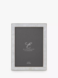 Elegance by Impressions Mother Of Pearl Photo Frame, White - thumbnail 1