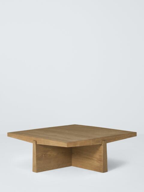 John Lewis Wedge Square Coffee Table, Dark Oak - image 1
