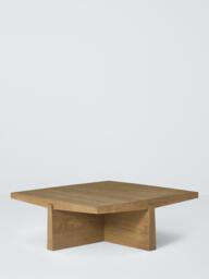 John Lewis Wedge Square Coffee Table, Dark Oak
