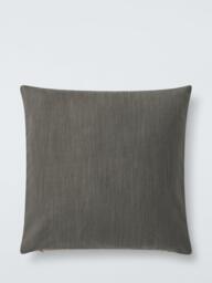 John Lewis Retro Geometric Embroidered Cushion, Natural - thumbnail 2