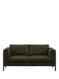 John Lewis Nest Medium 2 Seater Leather Sofa, Dark Leg - thumbnail 4