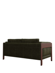 John Lewis Nest Medium 2 Seater Leather Sofa, Dark Leg - thumbnail 3