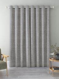 John Lewis Boucle Pair Blackout/Thermal Lined Eyelet Curtains - thumbnail 4