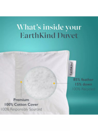 EarthKind™ Recycled Feather & Down Duvet, 13.5 Tog - thumbnail 4