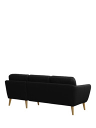 John Lewis Arlo RHF Chaise Leather Sofa, Light Leg - thumbnail 4