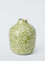 John Lewis Archive Stoneware Vase, Green