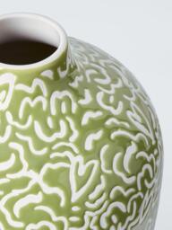 John Lewis Archive Stoneware Vase, Green - thumbnail 2