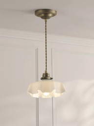 Laura Ashley Banham Pendant Ceiling Light, Antique Brass - thumbnail 1