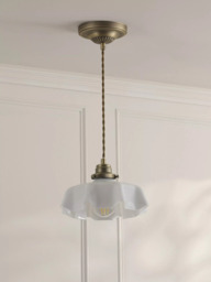 Laura Ashley Banham Pendant Ceiling Light, Antique Brass - thumbnail 2