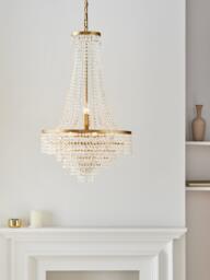 John Lewis Heera Extra Large Chandelier, Vintage Gold - thumbnail 2