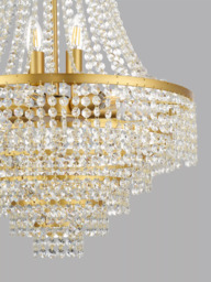 John Lewis Heera Extra Large Chandelier, Vintage Gold - thumbnail 5