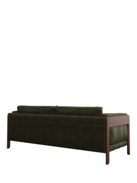 John Lewis Nest Grand 4 Seater Leather Sofa, Dark Leg - thumbnail 3