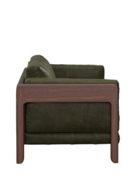 John Lewis Nest Grand 4 Seater Leather Sofa, Dark Leg - thumbnail 2
