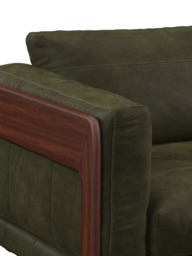 John Lewis Nest Grand 4 Seater Leather Sofa, Dark Leg - thumbnail 5