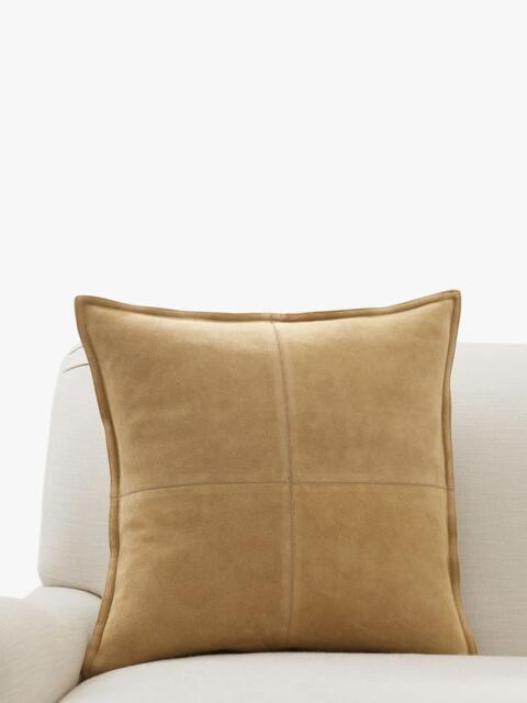 Pottery Barn Pieced Suede Cushion Cover - image 1