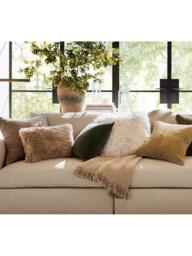 Pottery Barn Pieced Suede Cushion Cover - thumbnail 2
