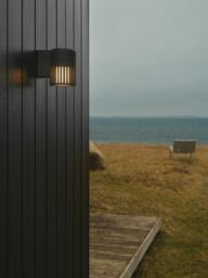 Nordlux Aludra Ribbed Outdoor Wall Light, Anthracite - thumbnail 4
