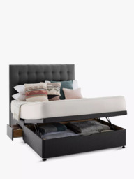 Silentnight 2 Drawer Continental Half Ottoman Divan Storage Bed, Double - thumbnail 5