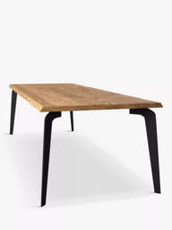 John Lewis Reigate Fixed Dining Table, Natural Edge, Solid Oak Natural Oil - thumbnail 3